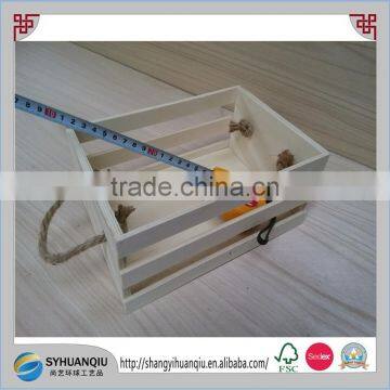 Cheap and disposable plywood material wooden culter storage tray