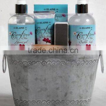 6 PCS BATH SET W/STEEL DRUM