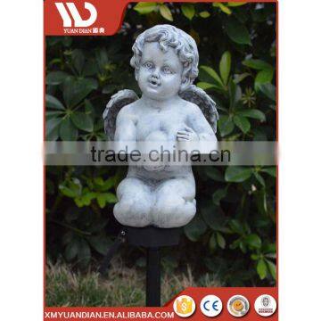 China Gift Items Art Work Resin Craft Outdoor Lighting Solar Garden Led Light photo-5