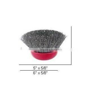 Crimped wire cup brush