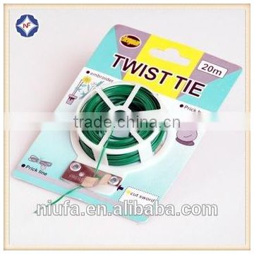 Flat gardening tools of plastic twist ties