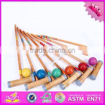 2016 new fashion children 6 group of wooden croquet set W01A164