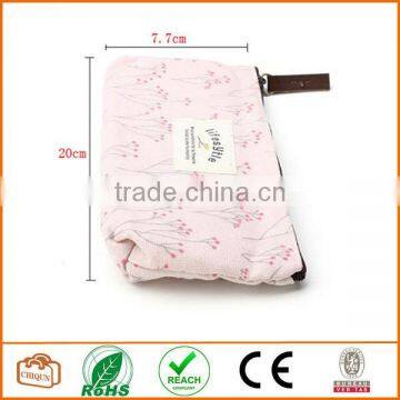Flower Floral Pencil Pen Case Cosmetic Makeup Bag Pink photo-2
