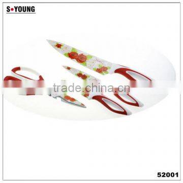 52001 4 pcs non-stick knife with abs handle