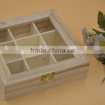 wooden box with clear lid|divided boxes