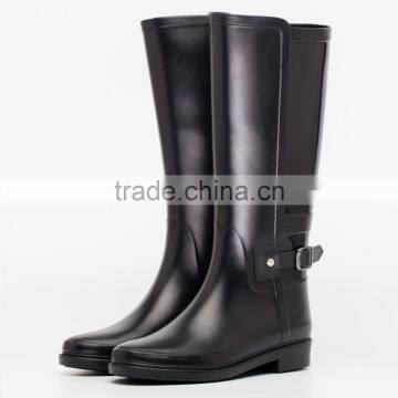 New Style Front Matt Back Shinny Slim Women Fashion Wellington Rain Boots photo-2