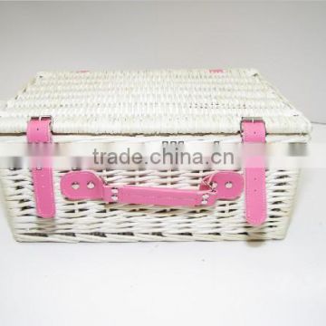 Wholesale cheap natural handmade outdoor wicker willow outdoor picnic durable basket