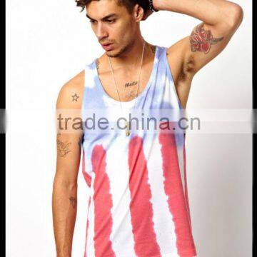 All Over Sublimation Printed Mens Tank Top