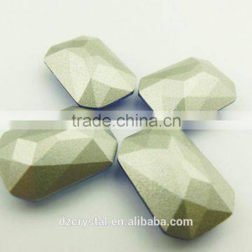 Loose Colorful Rectangle Machine Cut Faceted Fancy Stone Crystal Glass Bead photo-3