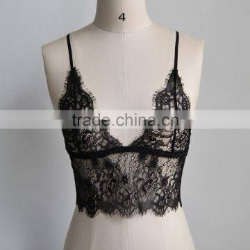 Wholesale Newly Design Lingerie Sexy Woman Lace Bustier Top Racerback Bralette