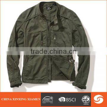 Hot sale pure cotton heavy washed men cargo jacket