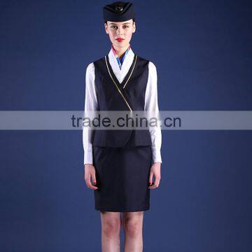 New Design Fashion Airline Uniform Airline Stewardess photo-2