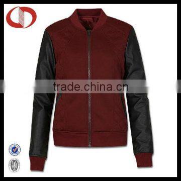 Lastest design women baseball jacket model
