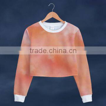 Crop Top Sweatsirt With Your Design. No Minimum. Real Factory. 3-5 Days Production photo-3