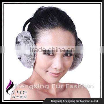 CX-EM-03J New Style Winter Warm Rex Rabbit Fur Ear Muff photo-4