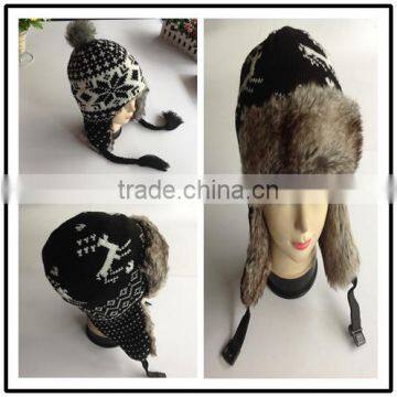 2016 New Fashion Winter Warm Soft Double Layer Knitted Ladies Hats Majored Factory photo-4