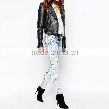 Skinny Fashion Tight Slim Ladies Jeans Top Design Wholesale photo-4
