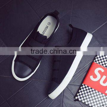 Elastic Band Man's Slip-on Breathable Casual Canvas Shoes photo-4
