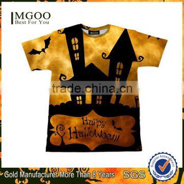 2016 Hot Selling T-shirts With Amazing Patterns Mens Custom Halloween Party Clothing Wholesale Sublimation Printing Apparel