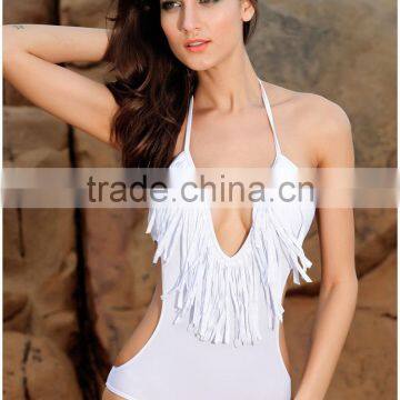 2017 Fashion Fringed Sexy Women one-piece Bikini