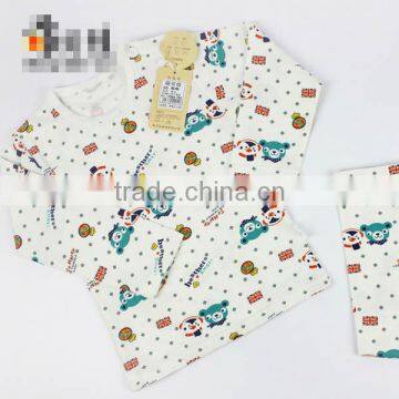 2017 Spring Cute Cartoon Printing Baby Pajamas Set Pure Cotton New Design Kids Underwear Long Sleeves photo-3