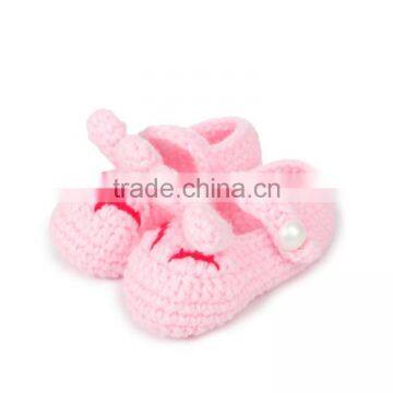 Sleepy Cat Type Hand Crochet Shoes for Baby