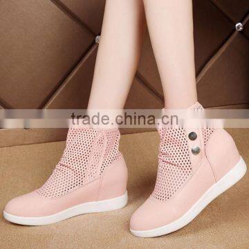 zm50243b Height increasing women shoes summer new style hollow out breathe lady shoe