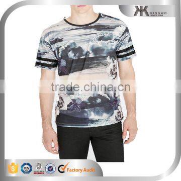 Custom Fashion Design Full Sublimation Printing Tshirt for Men photo-2