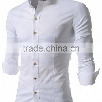 Factory Supply Cheap Long Sleeve Men White Business Dress Shirt photo-6
