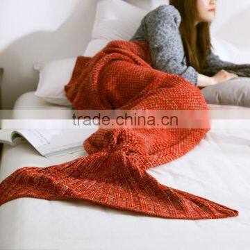 Hot Selling Adult/child/baby Mermaid Blanket Crochet Mermaid Tail Blanket photo-5