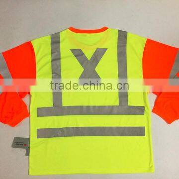 ANSI Class3 Two-tone Heat- Applied High Performance Warning T-shirt photo-6