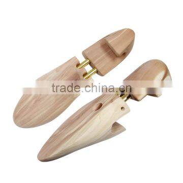 Custon Logo Acceptable Wooden Material Shoe Tree Type Shoe Lasts in Cedar Wood With Double Tube photo-2