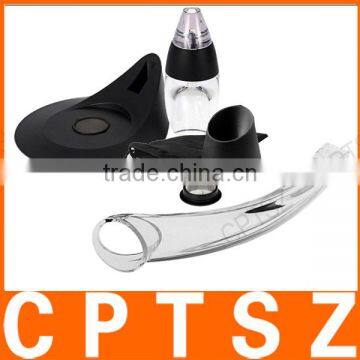 Professional Wine Decanter Set Mini Essential Red Wine Quick Aerator With Filter Stand Holder photo-3