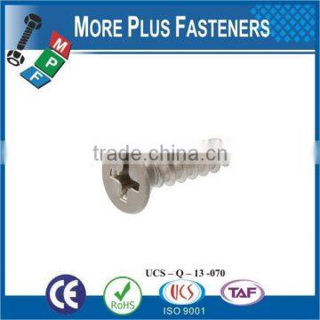 Made in Taiwan high quality flat head screw phil drive screw Wood screw