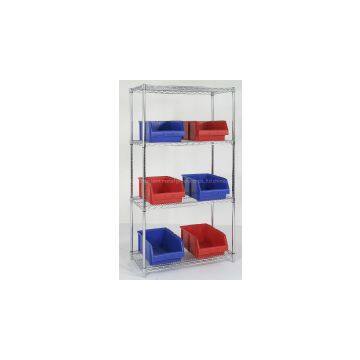 Selling storage system chrome bin shelving