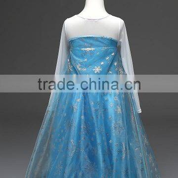 (Crazy Hot Sell) Long Sleeves Dress Frozen Princess Dress Cosplay Fancy Dress Girl Birthday Party Dress photo-4