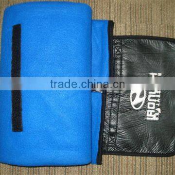 2015 New Style 50X60 Inch Double Layers Polyester Fleece With PVC Custom Logo Foldable Plastic Picnic Mat photo-2