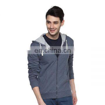 Campus Sutra Blue 100% Cotton Hoodie