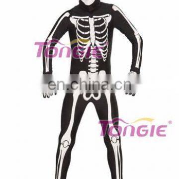 Horrible Ghost Costume Skeleton Zentai Suit