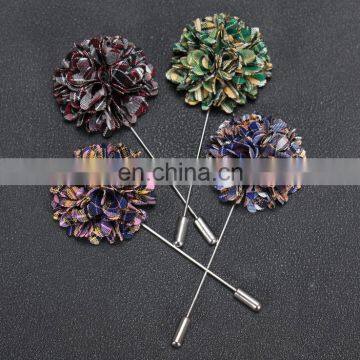 Whosale Bulk Flower Lapel Pins Brooches Men Wedding Handmade Brooch Suits Shirt