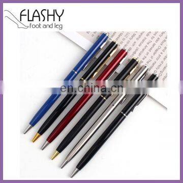 Promotional Thin Metal Ballpoint Pen Cheap Metal Ball Pen Wholesale