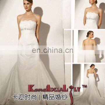EB975 mermaid bridesmaid dress | long train wedding dress | Ivory bridal dress 2015 new brand ceremony dress
