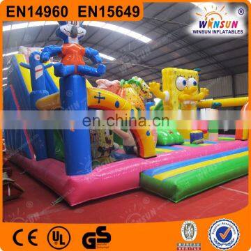 Newest design custom popular used largest inflatable kids amusement park