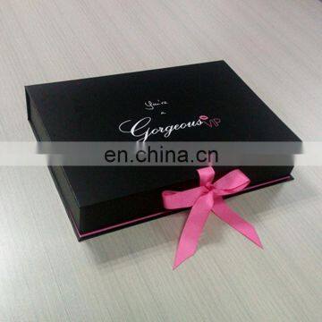 Hot Sale Manufacturer High End Black Mens Underwear Lingerie Packaging Box photo-6