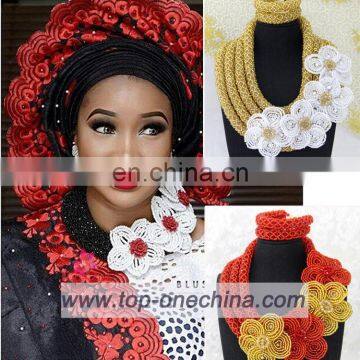 China suppliers latest design beads necklace/african jewerly beads necklace/nigeria beads necklace jewerly sets