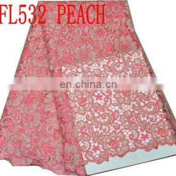 Hot Africa Voile Lace for Wholesale/retail(FL532)high Quality/best Price/prompt Delivery/in Stock/popular in European Market photo-3