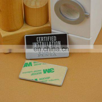 electrical appliances metal logo customized,aluminum logo sticker