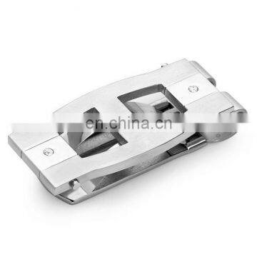 sliver metal money clip with spring