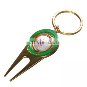 golf ball divot repair tool fork key chain