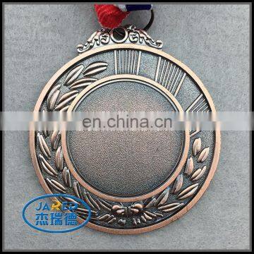 Big Blank Promotional Metal Bronze Ribbon Medal